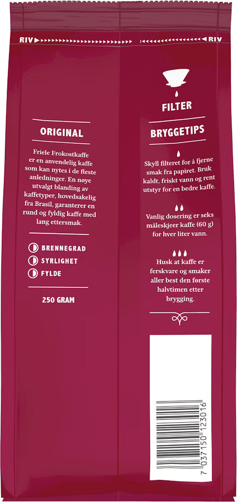 Friele Coffee (Filter Ground, breakfast blend)